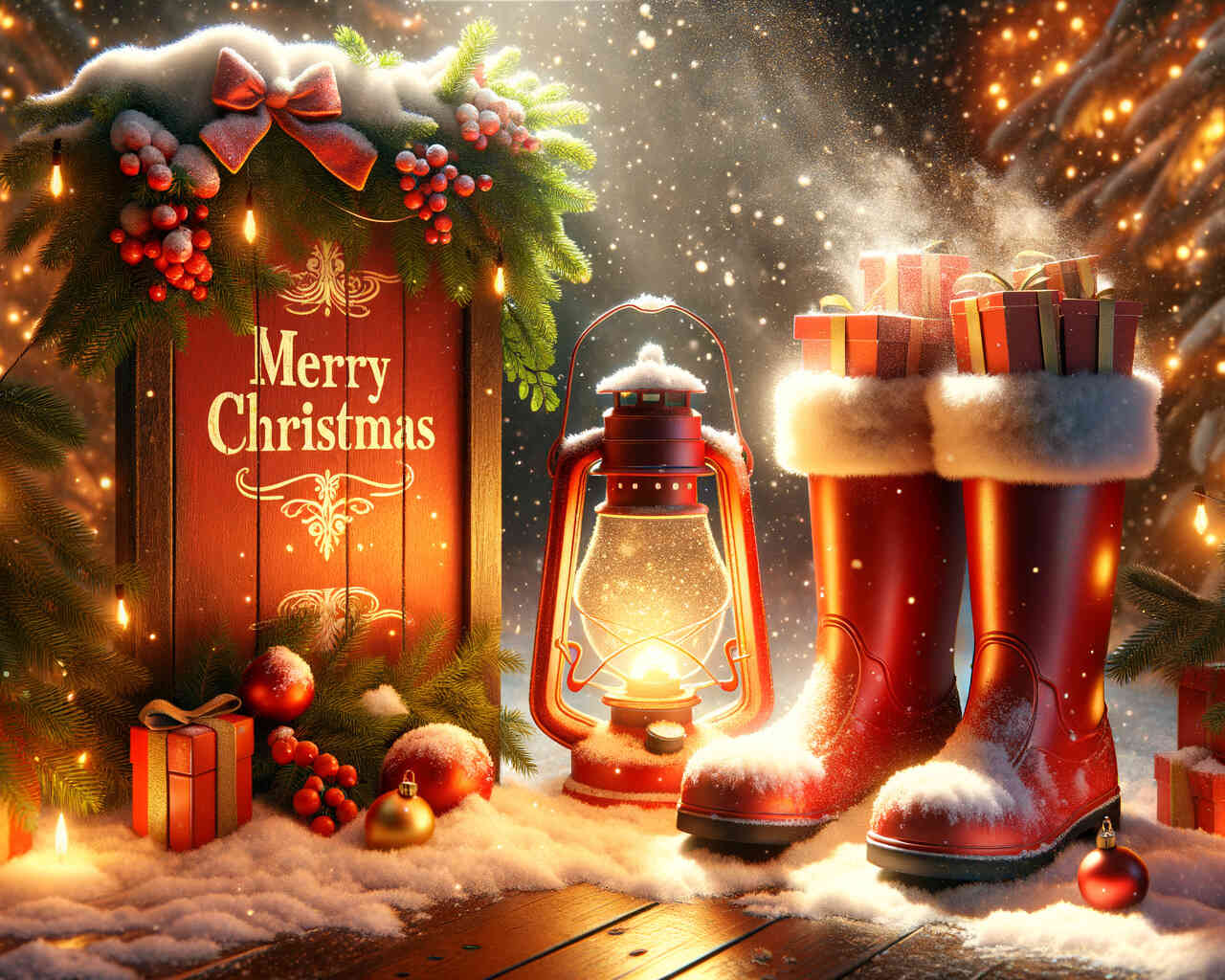 Diamond Painting - Merry Christmas Deko