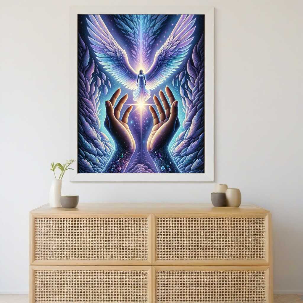 Diamond Painting - Hände Flügel