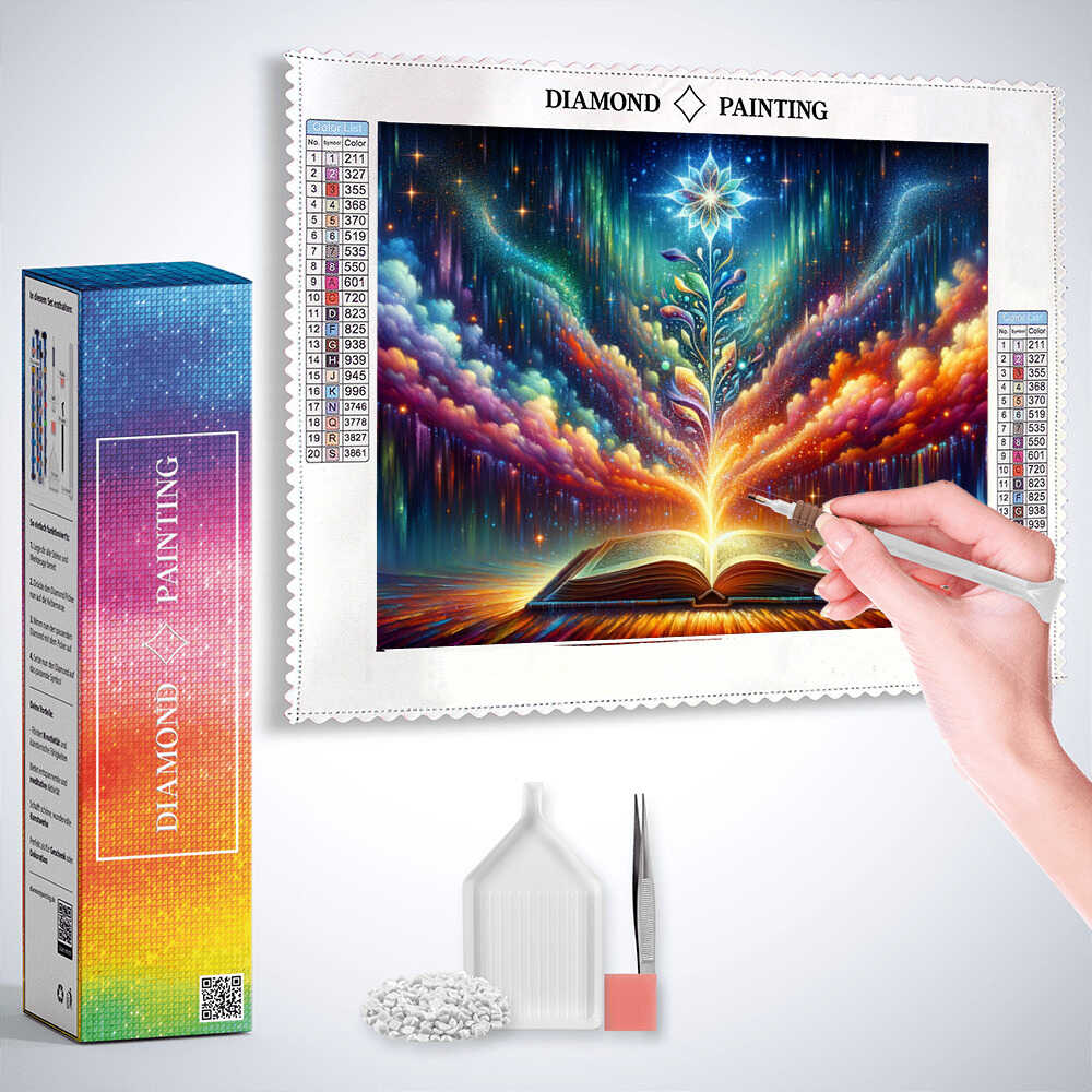 Diamond Painting - Magisches Buch