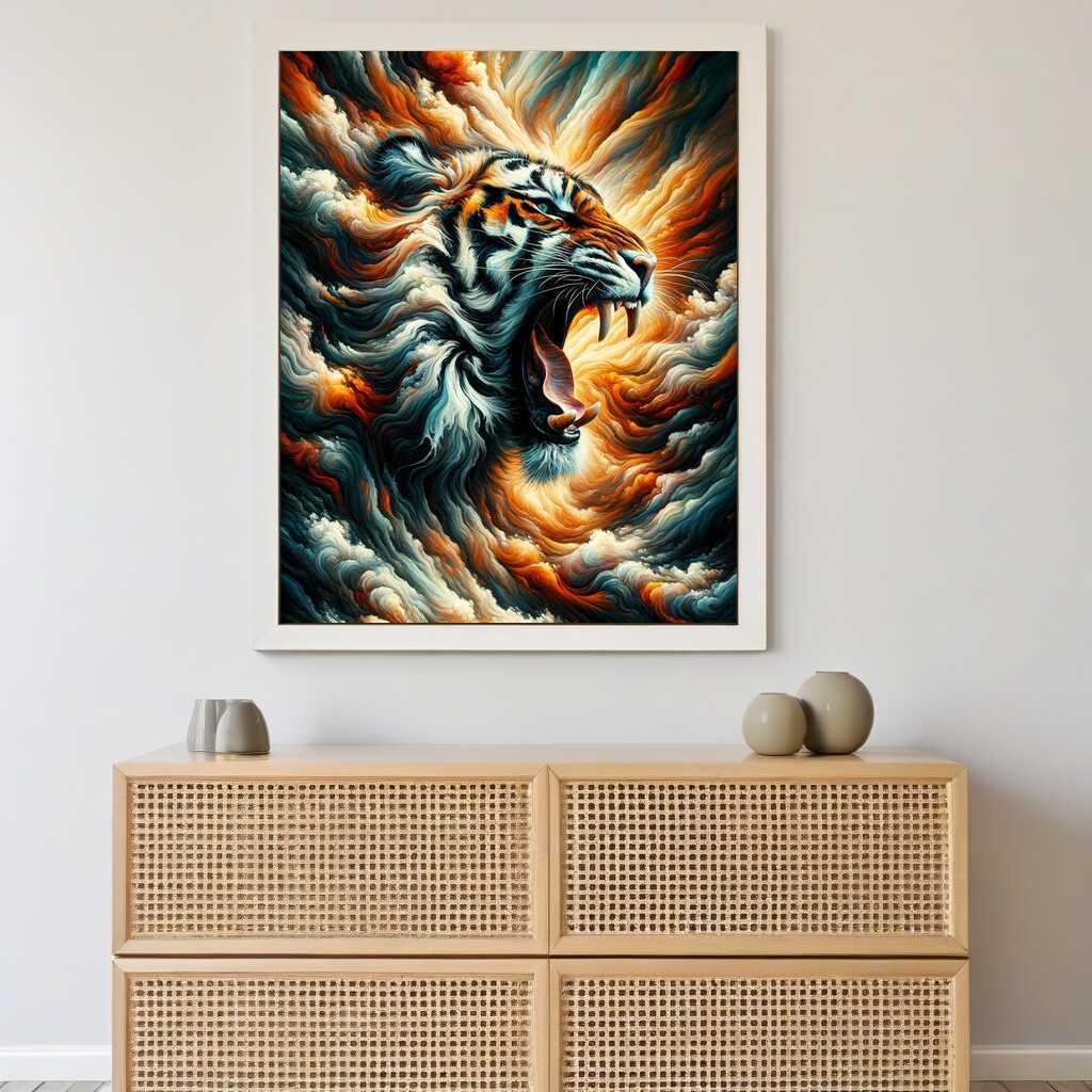 Diamond Painting - Brüllender Tiger