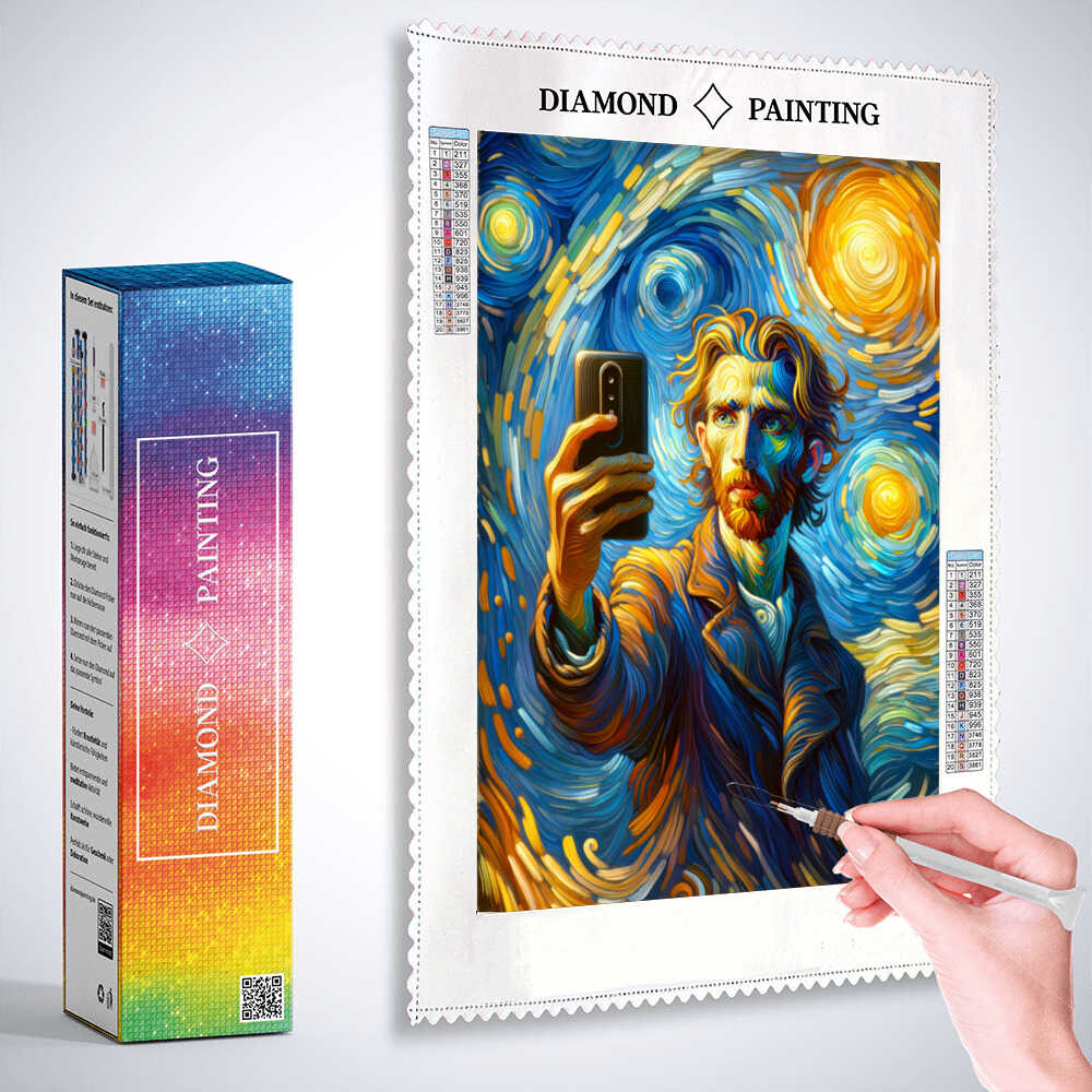 Diamond Painting - Selfie, Van Gogh Style
