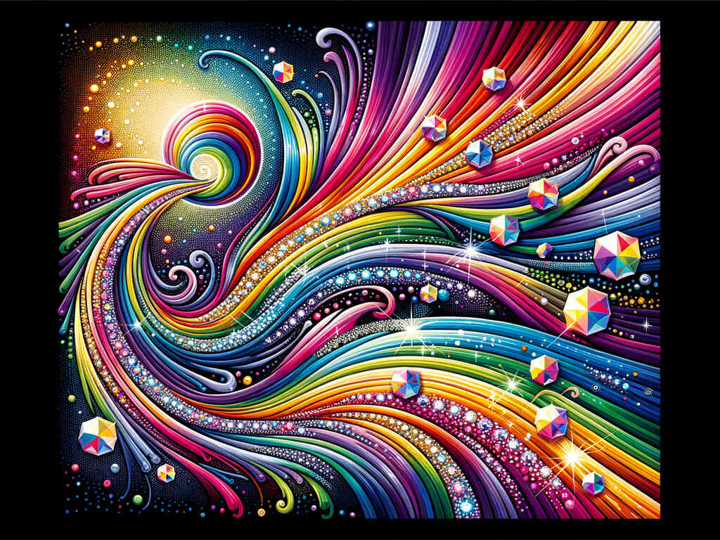 Diamond Painting - vibrant abstract love