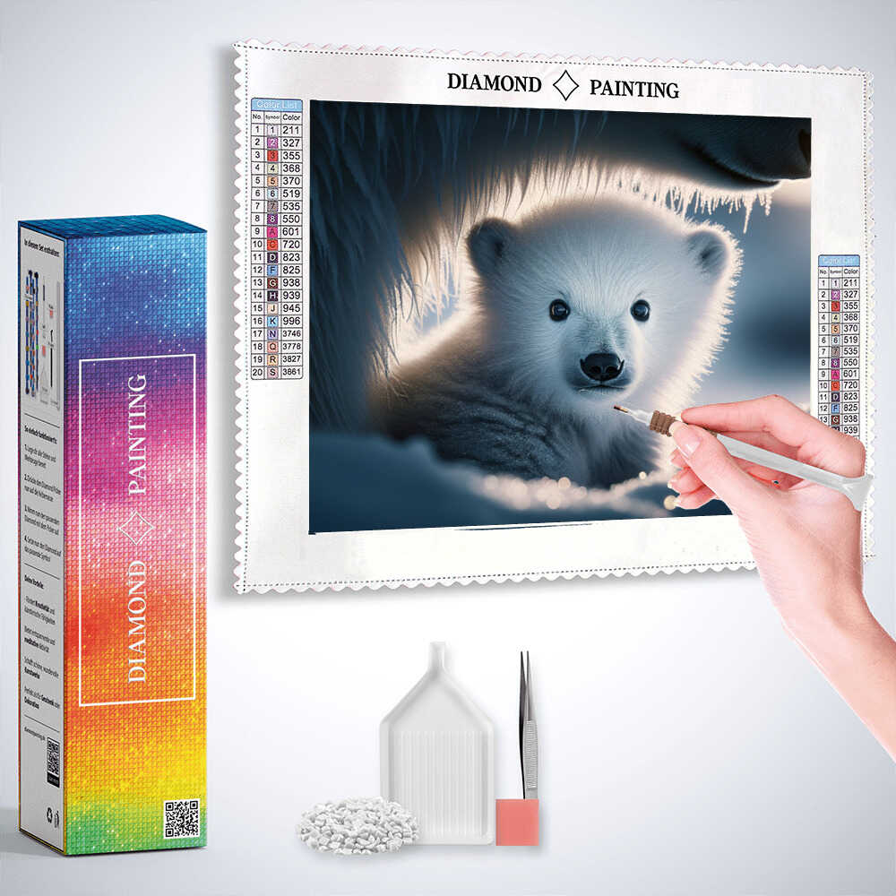 Diamond Painting - Kleiner Eisbär