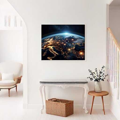 Diamond Painting - Erleuchtete Erde