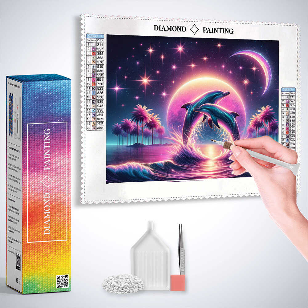 Diamond Painting - Delfin Magie