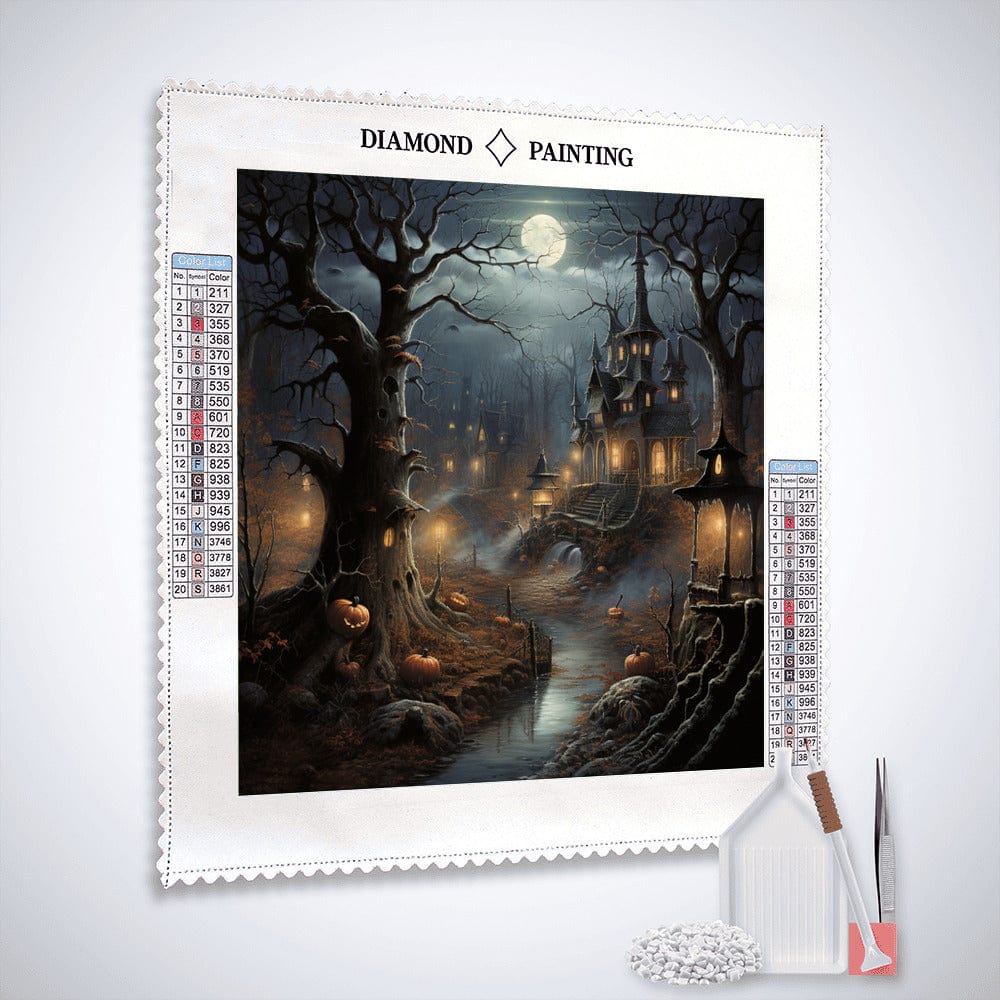 Diamond Painting - Halloween-Geisterwald