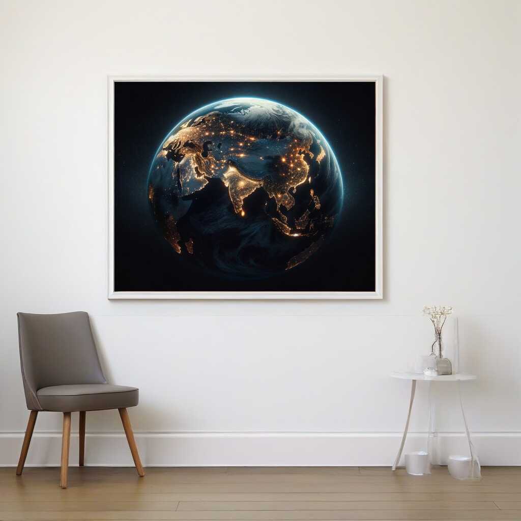 Diamond Painting - Erleuchteter Planet