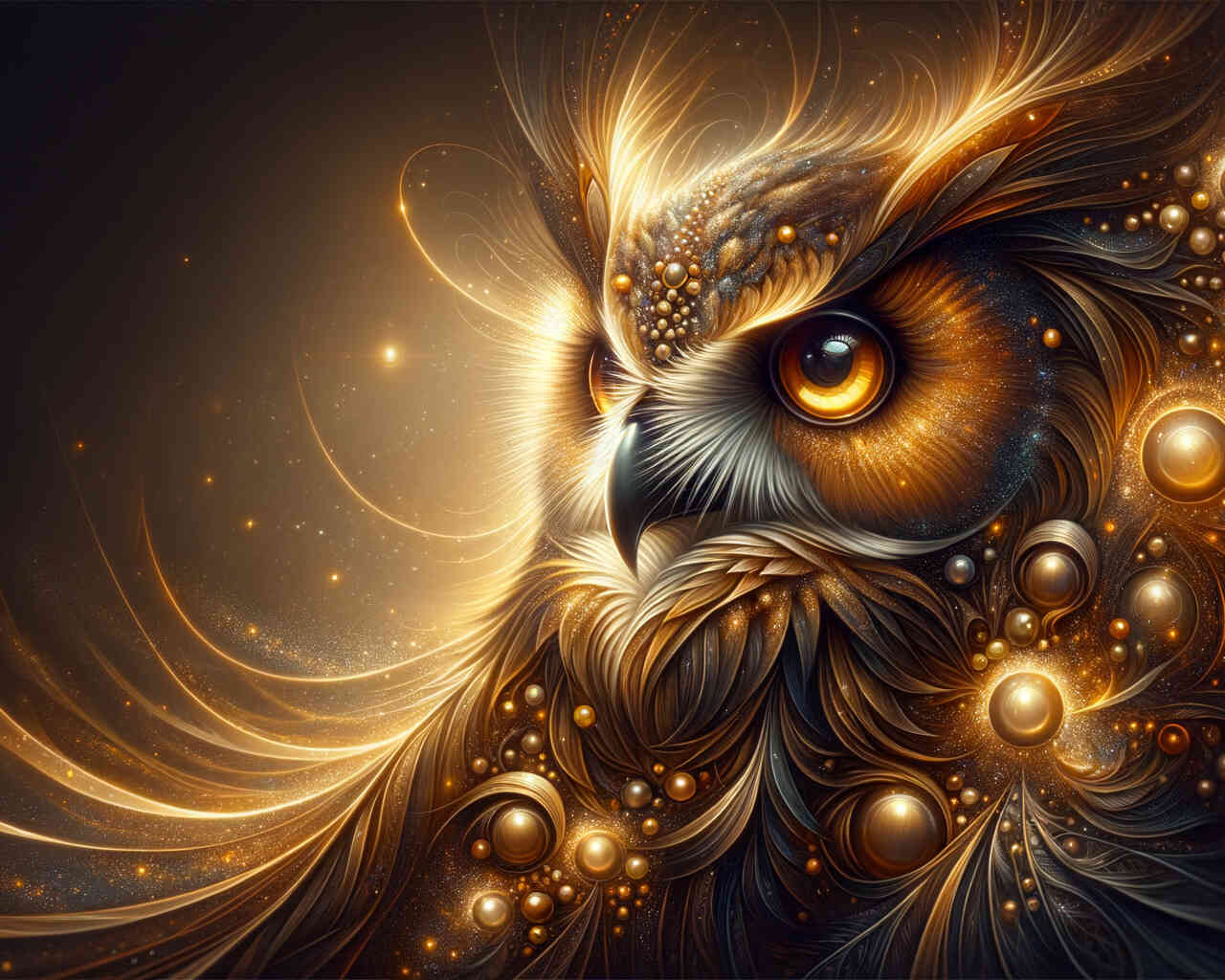 Diamond Painting - Liebevolle Eule