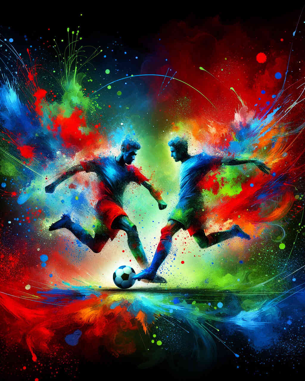 Diamond Painting - Fussball, splash