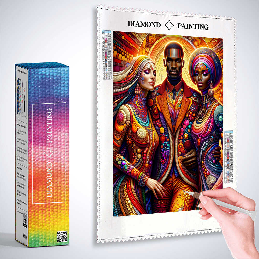 Diamond Painting - Bunte Kleider
