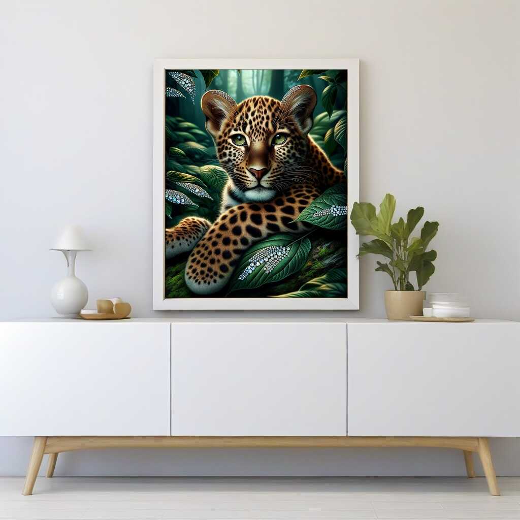 Diamond Painting - Leopard entspannt