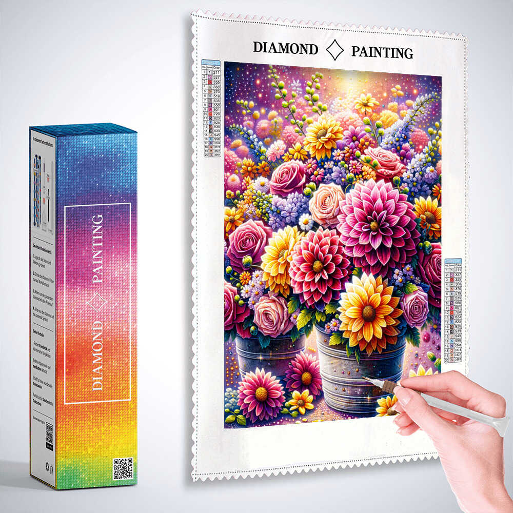 Diamond Painting - Herrlicher Blumenstrauß