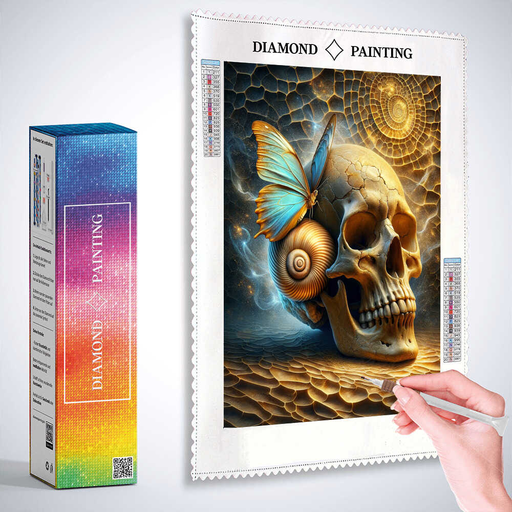Diamond Painting - Totenkopfmuschel