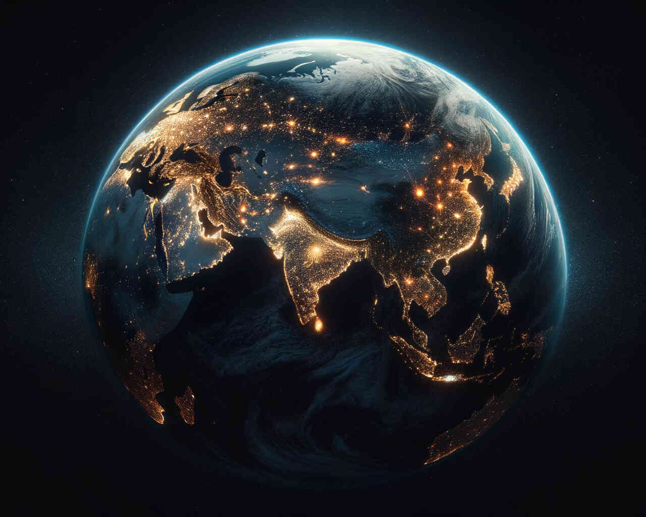 Diamond Painting - Erleuchteter Planet