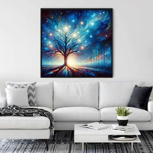 Diamond Painting - Nächtlicher Baumumriss