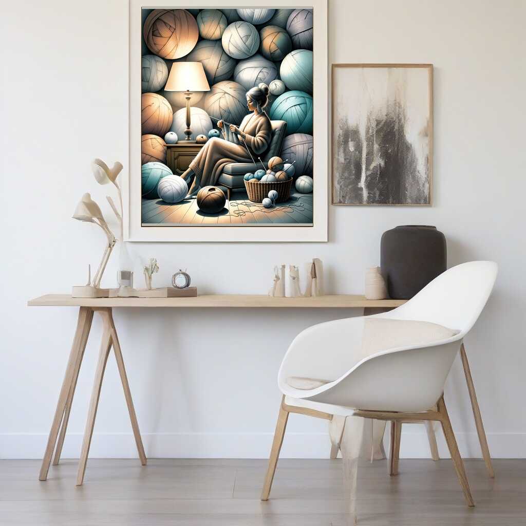 Diamond Painting - Strick Lady