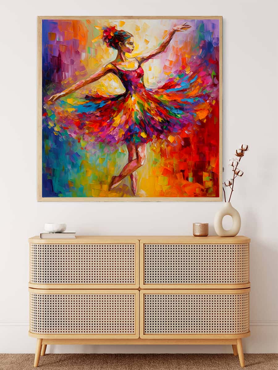 Diamond Painting - Abstrakter Tanz - gedruckt in Ultra-HD - Abstrakt, Menschen, Neu eingetroffen, Quadratisch