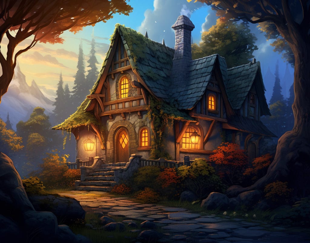 Diamond Painting - Mystisches Haus