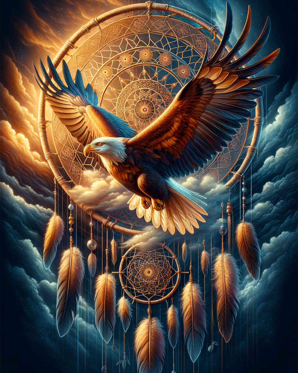 Diamond Painting - Adler Traumfänger