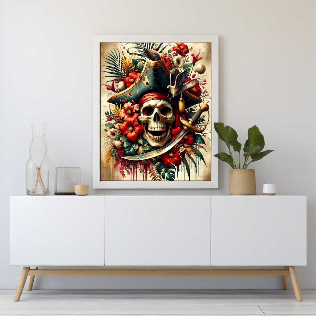 Diamond Painting - Totenkopf Pirat