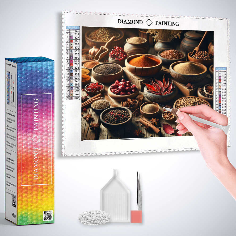 Diamond Painting - Gewürztisch