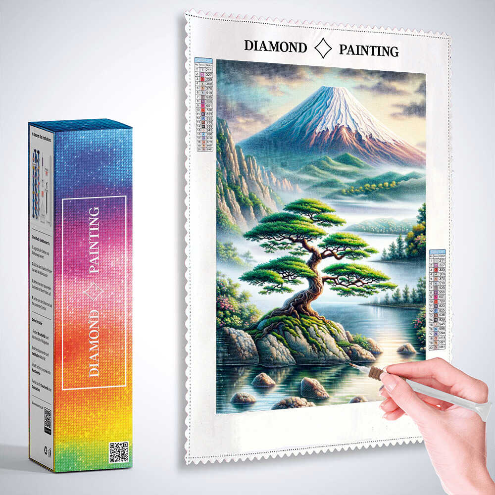 Diamond Painting - Bonsai Baum