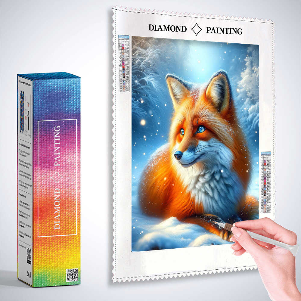 Diamond Painting - Fuchs im Schnee