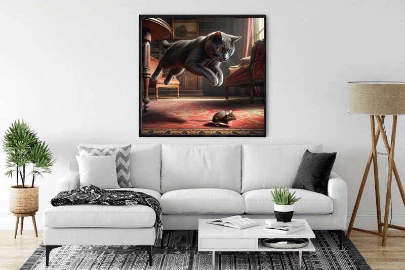 Diamond Painting - Katz-und-Maus-Spiel