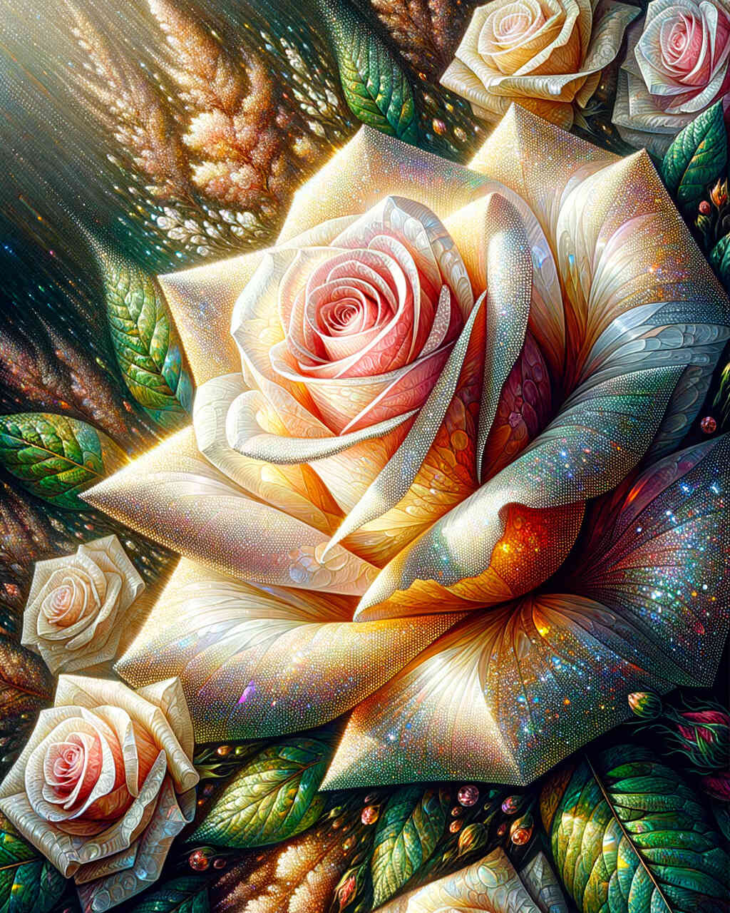 Diamond Painting - Rosengemälde