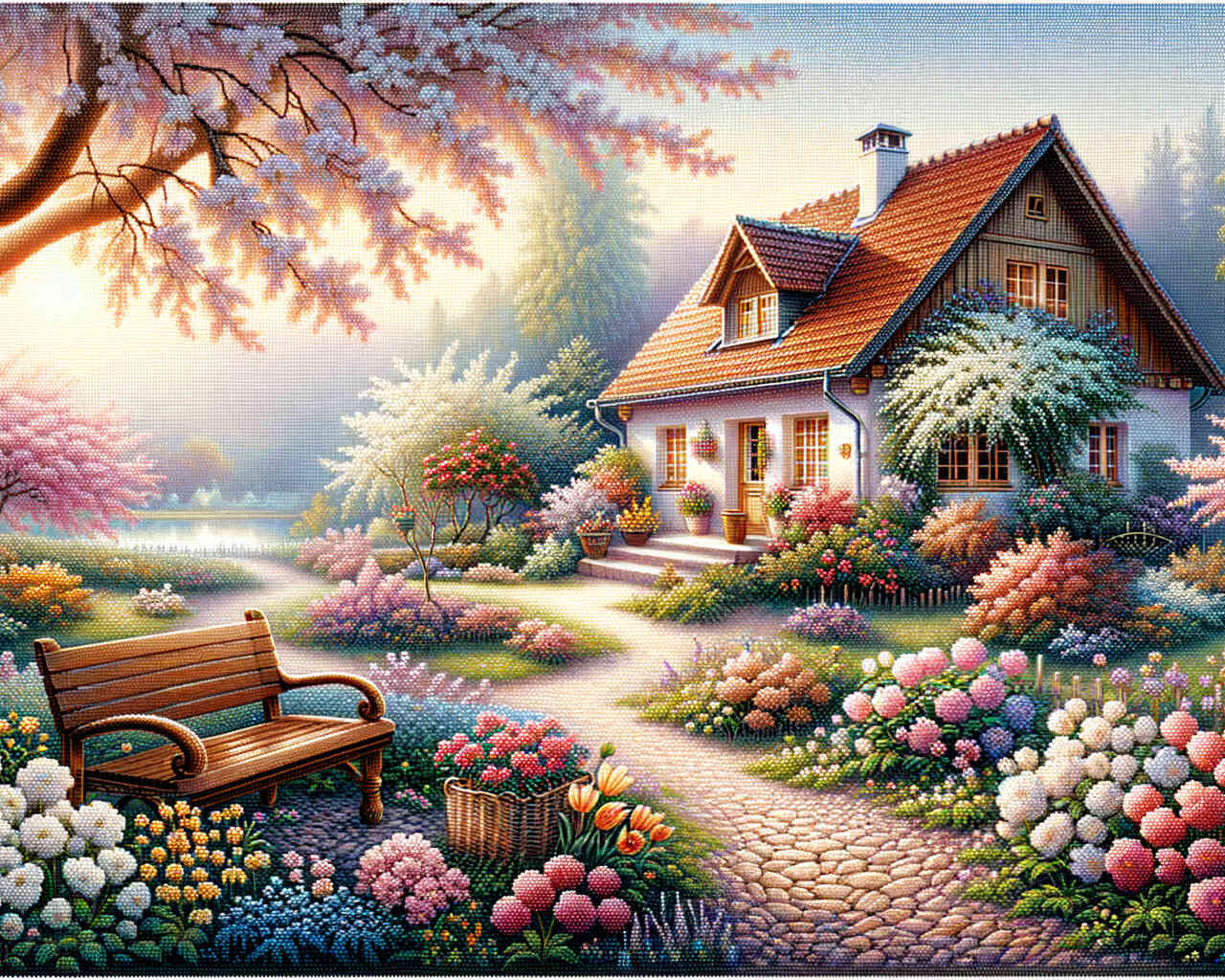Diamond Painting - Landhausidylle