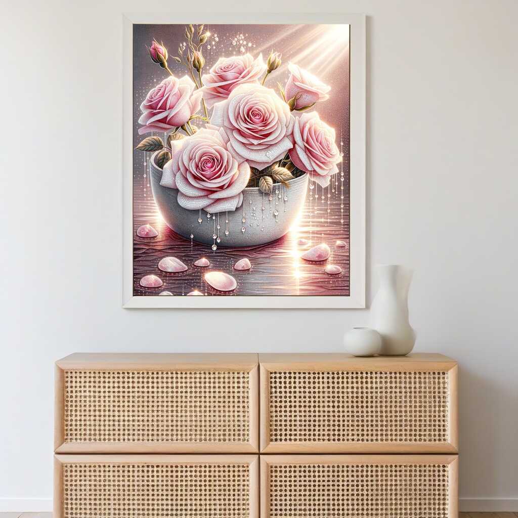 Diamond Painting - Rosenstrauß, Edel