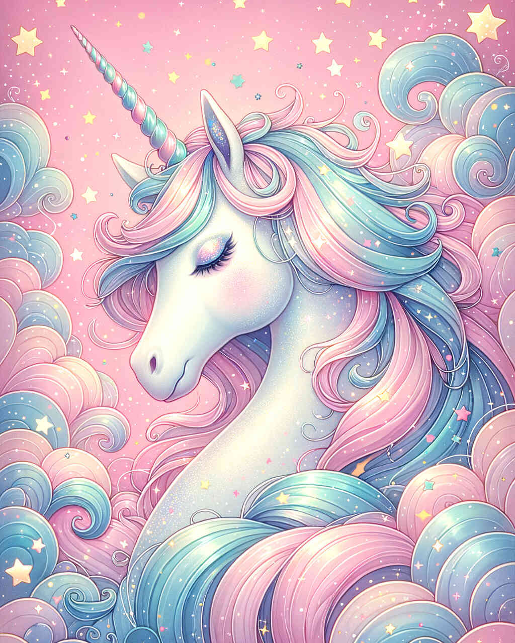 Diamond Painting - Sternen Einhorn