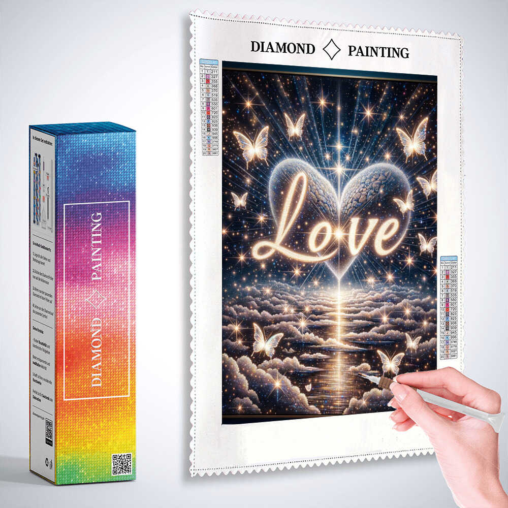 Diamond Painting - I love you, Bekenntnis