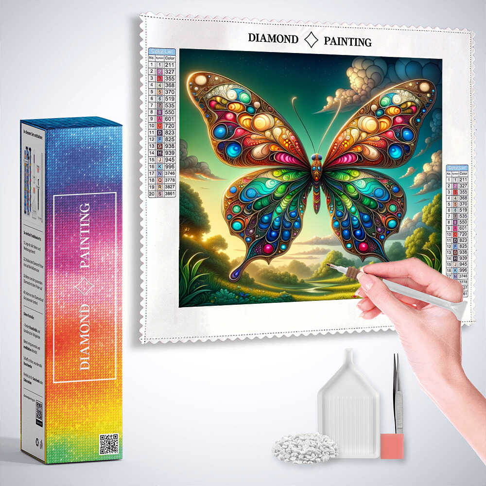 Diamond Painting - Farbentanz des Lebens