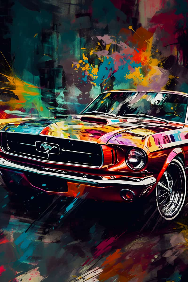 AB Diamond Painting - Auto Farbenfroh - gedruckt in Ultra-HD - AB Diamond, Auto, Neu eingetroffen, Vertikal