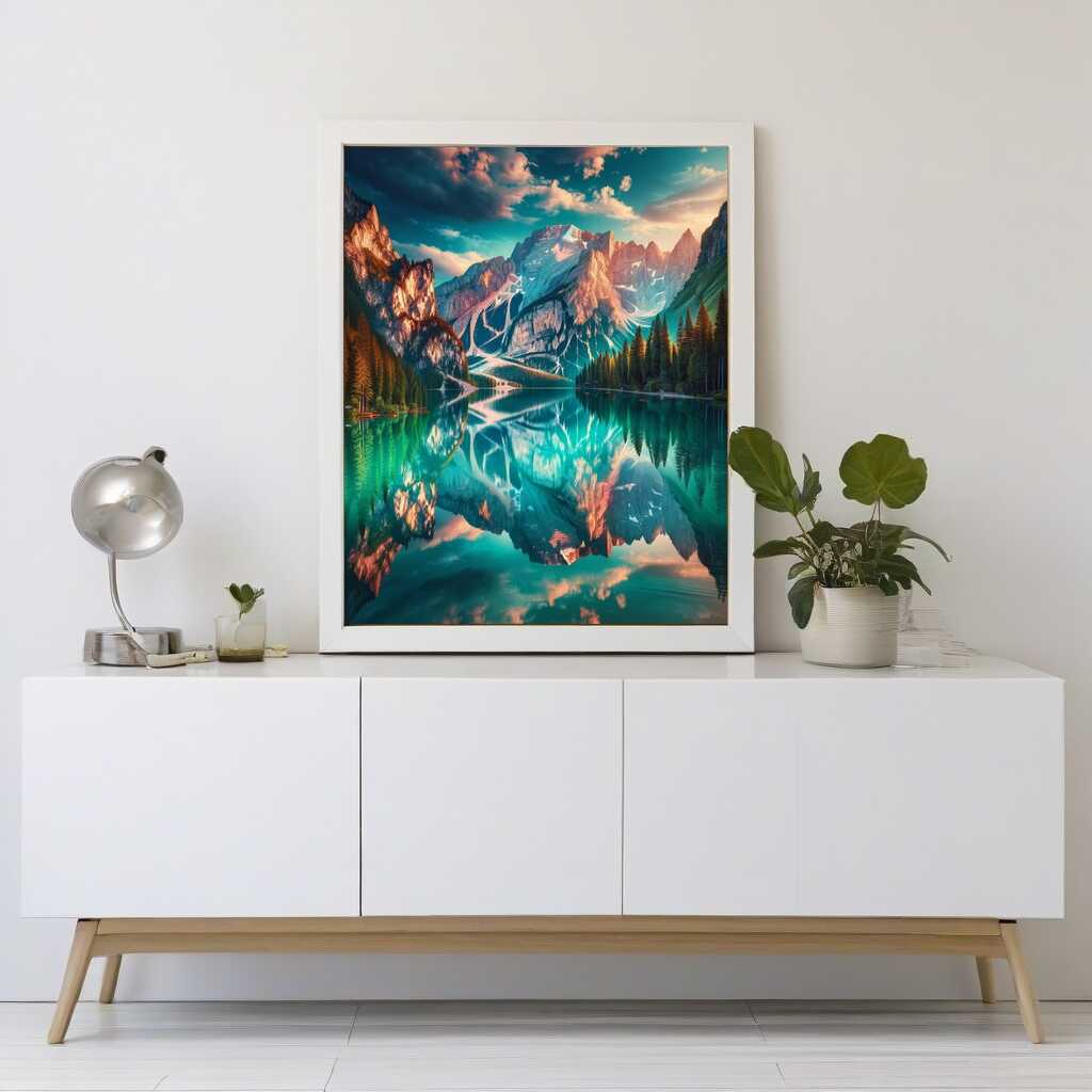 Diamond Painting - Glasklarer Bergsee