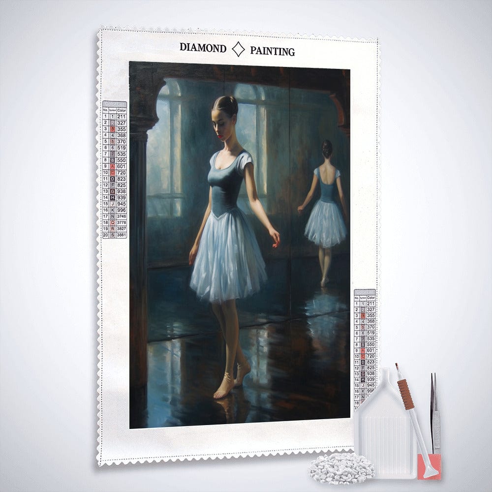 Diamond Painting - Ballerina in Blau