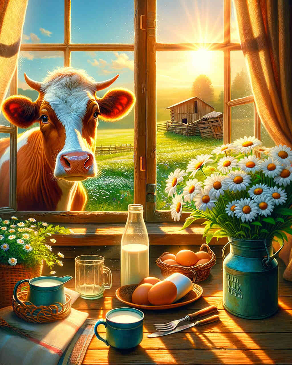 Diamond Painting - Gutenmorgen Kuh