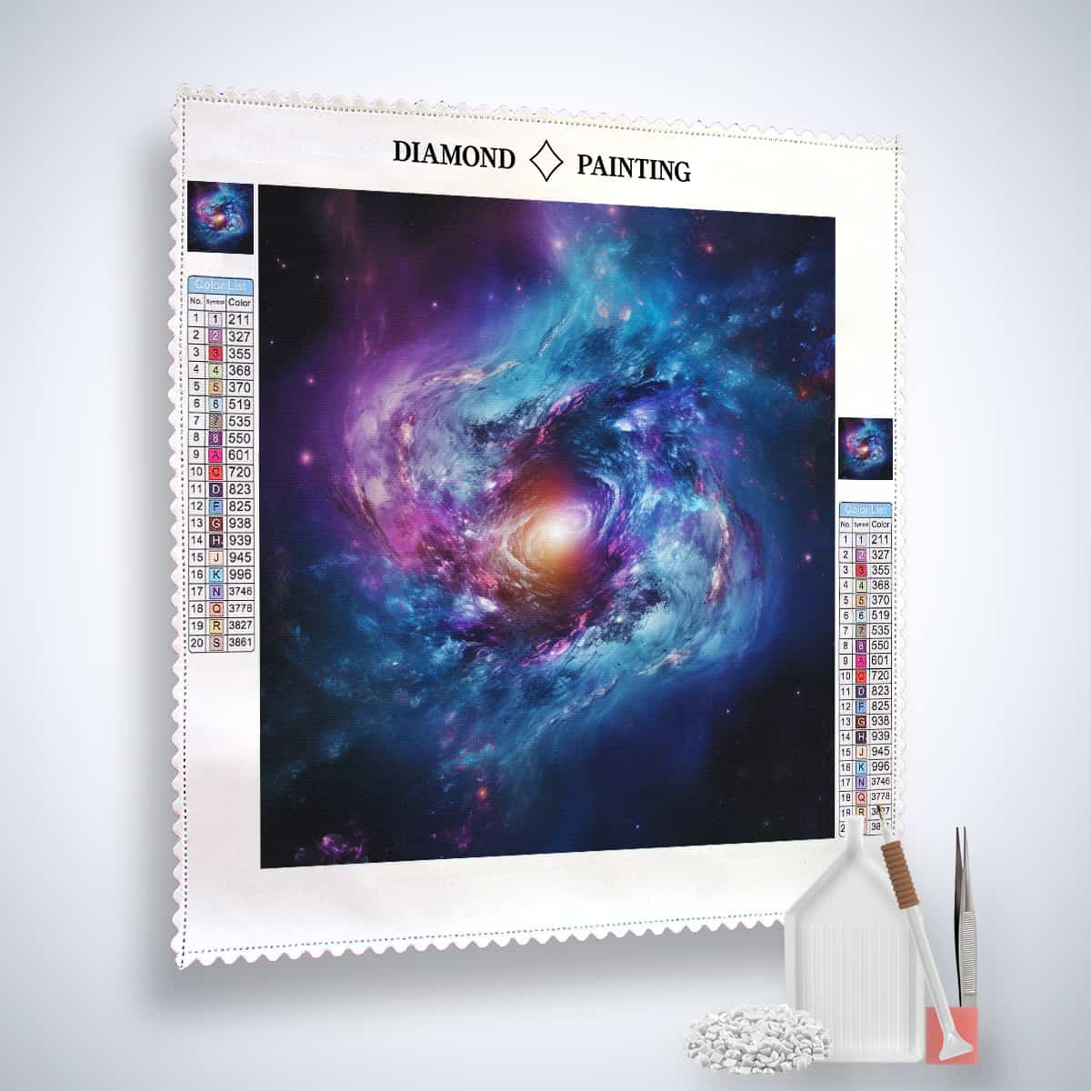 Diamond Painting - Kosmische Harmonie - gedruckt in Ultra-HD - Neu eingetroffen, Quadratisch, Universum, Weltall