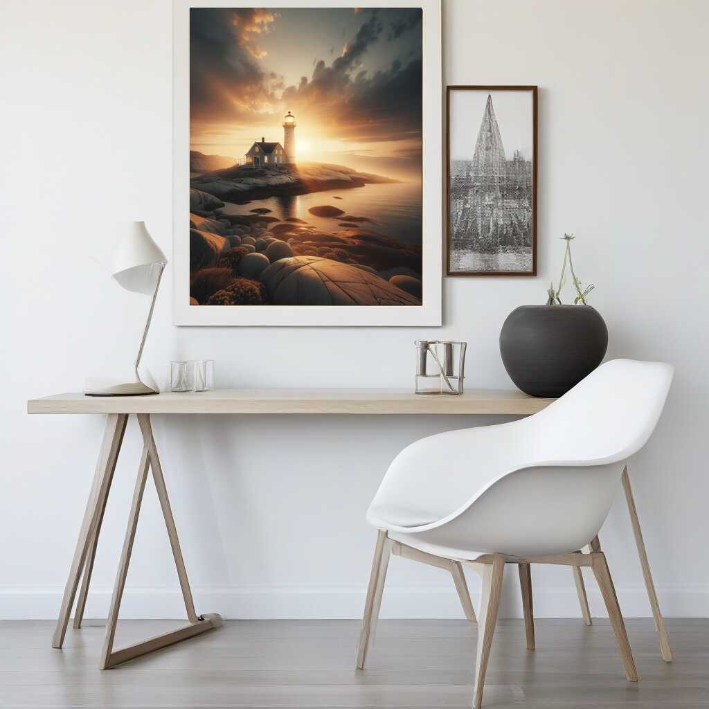 Diamond Painting - Leuchtturm mit Haus