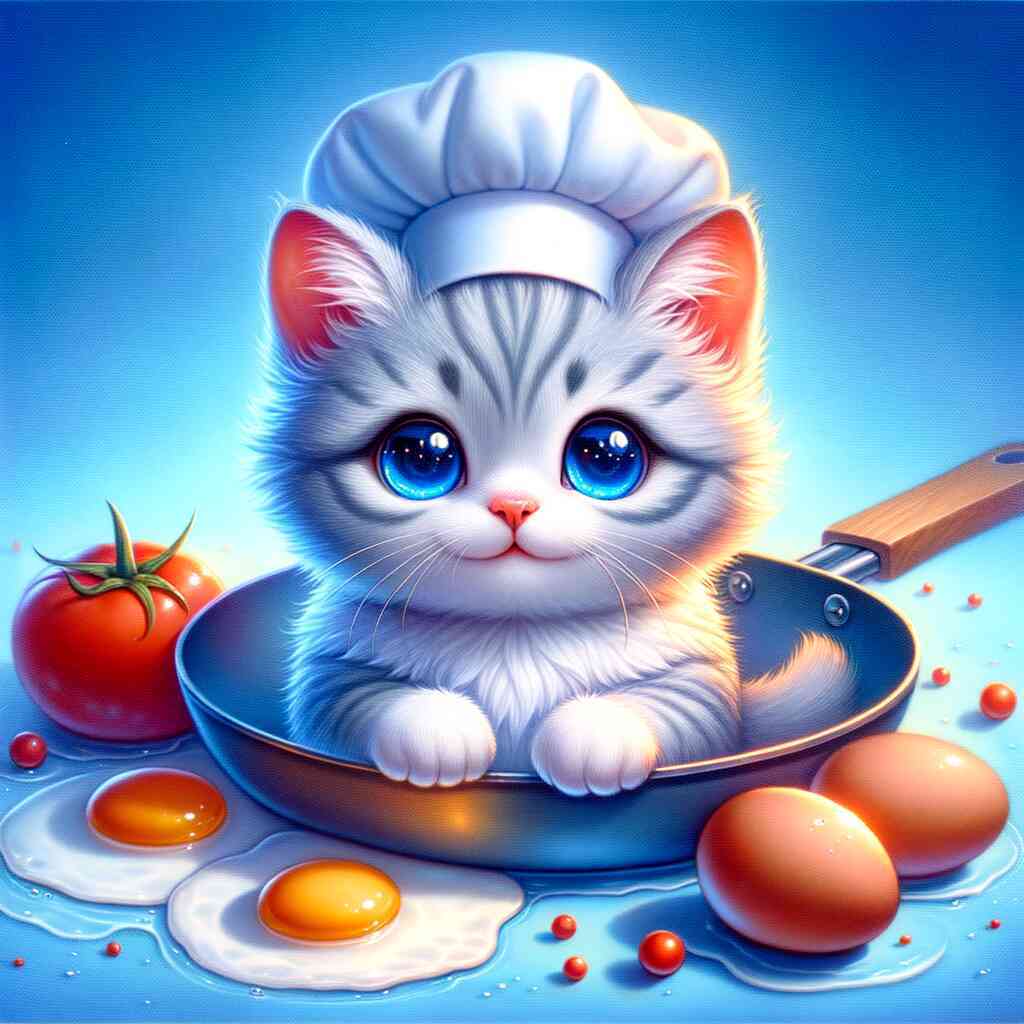 Diamond Painting - Chefkoch Kätzchen, Cartoon