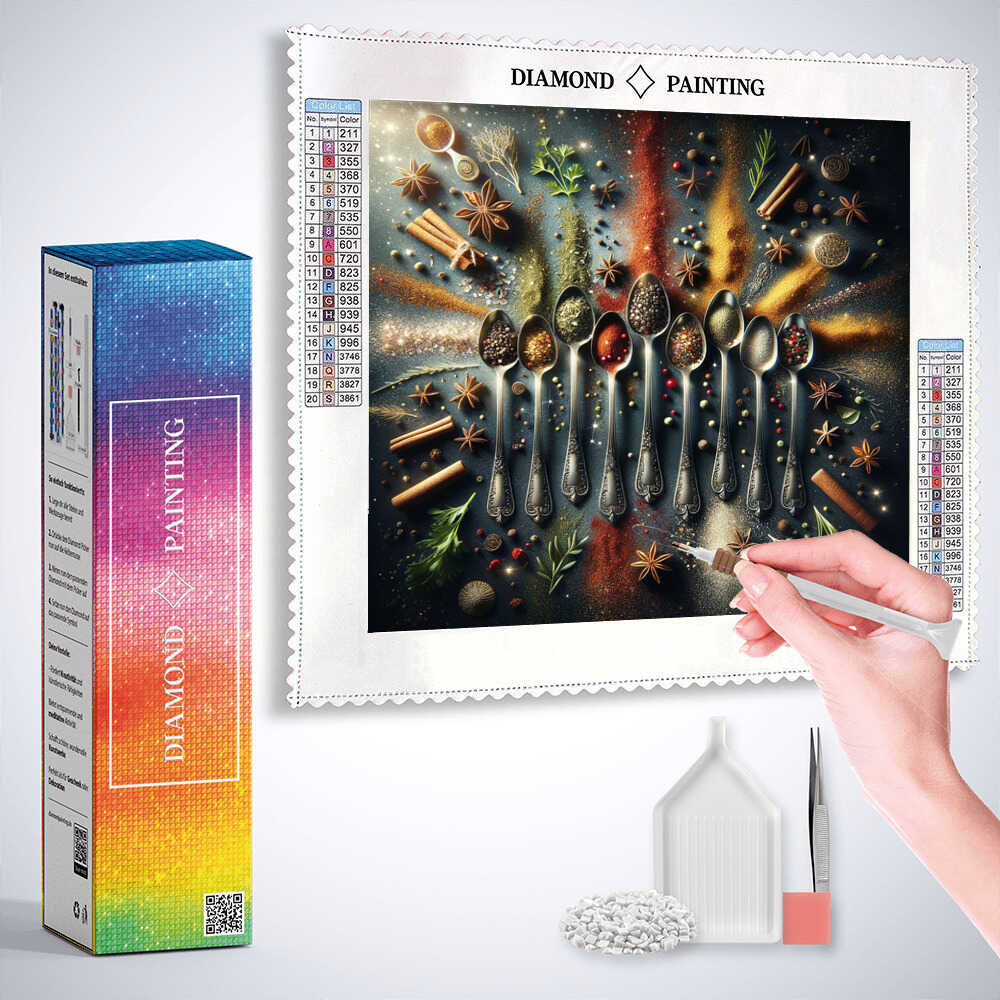 Diamond Painting - Gewürze der Küche