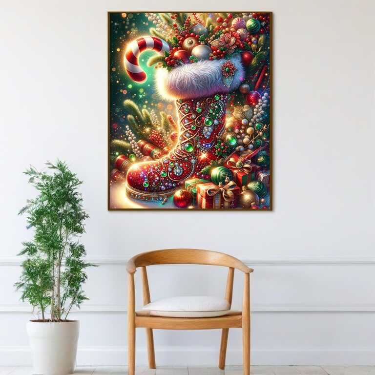 Diamond Painting - Nikolausstiefel