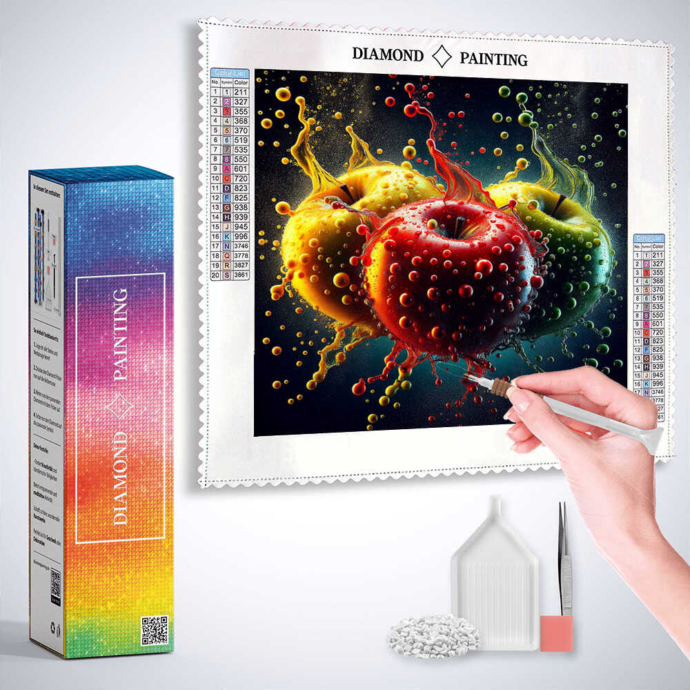 Diamond Painting - Apfel Farben