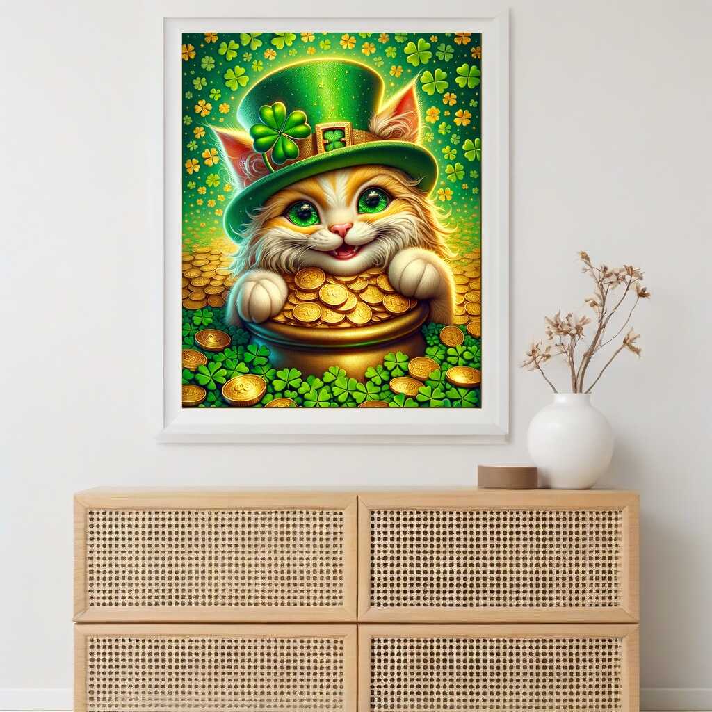 Diamond Painting - Glückskatze