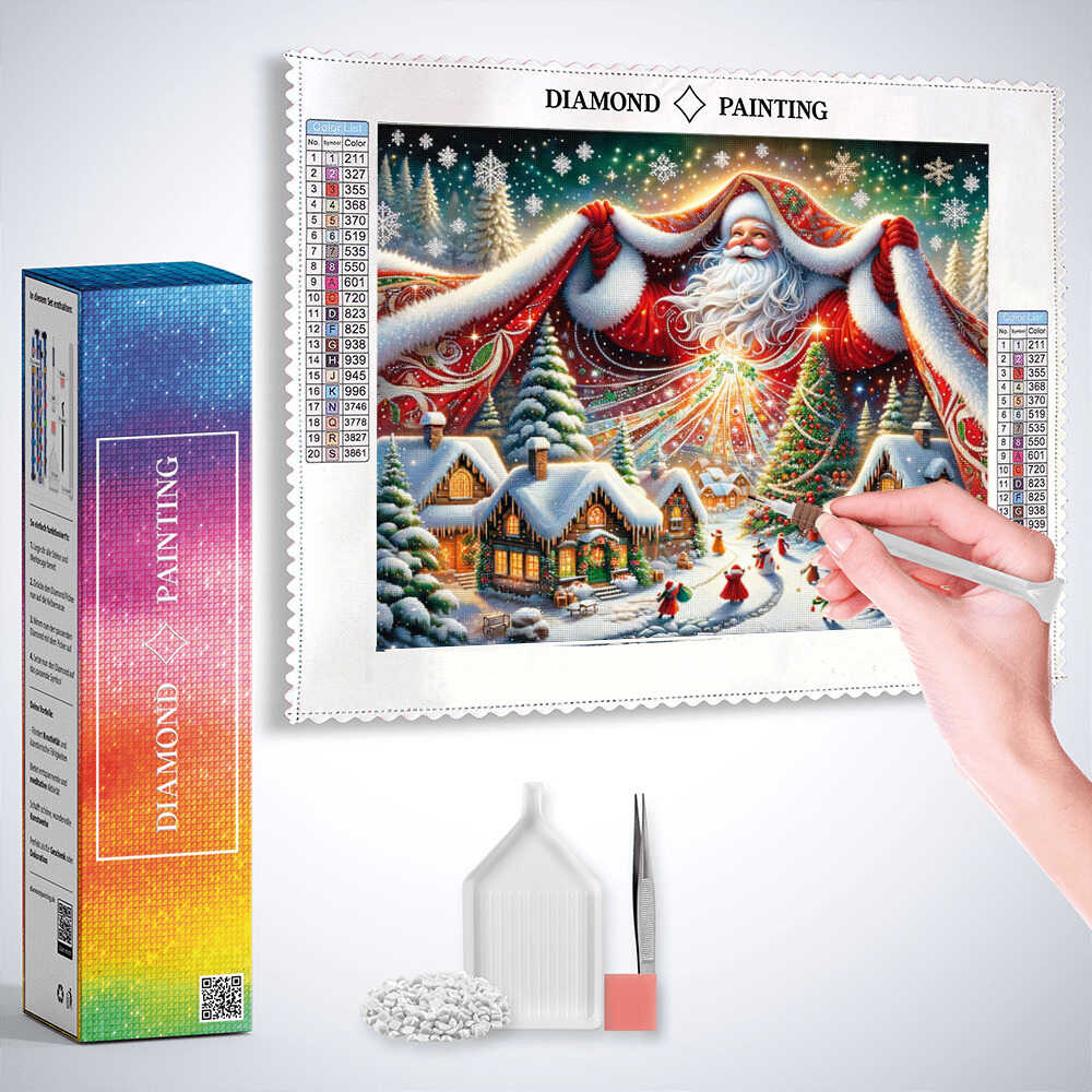 Diamond Painting - Weihnachtsmann, Manteldorf