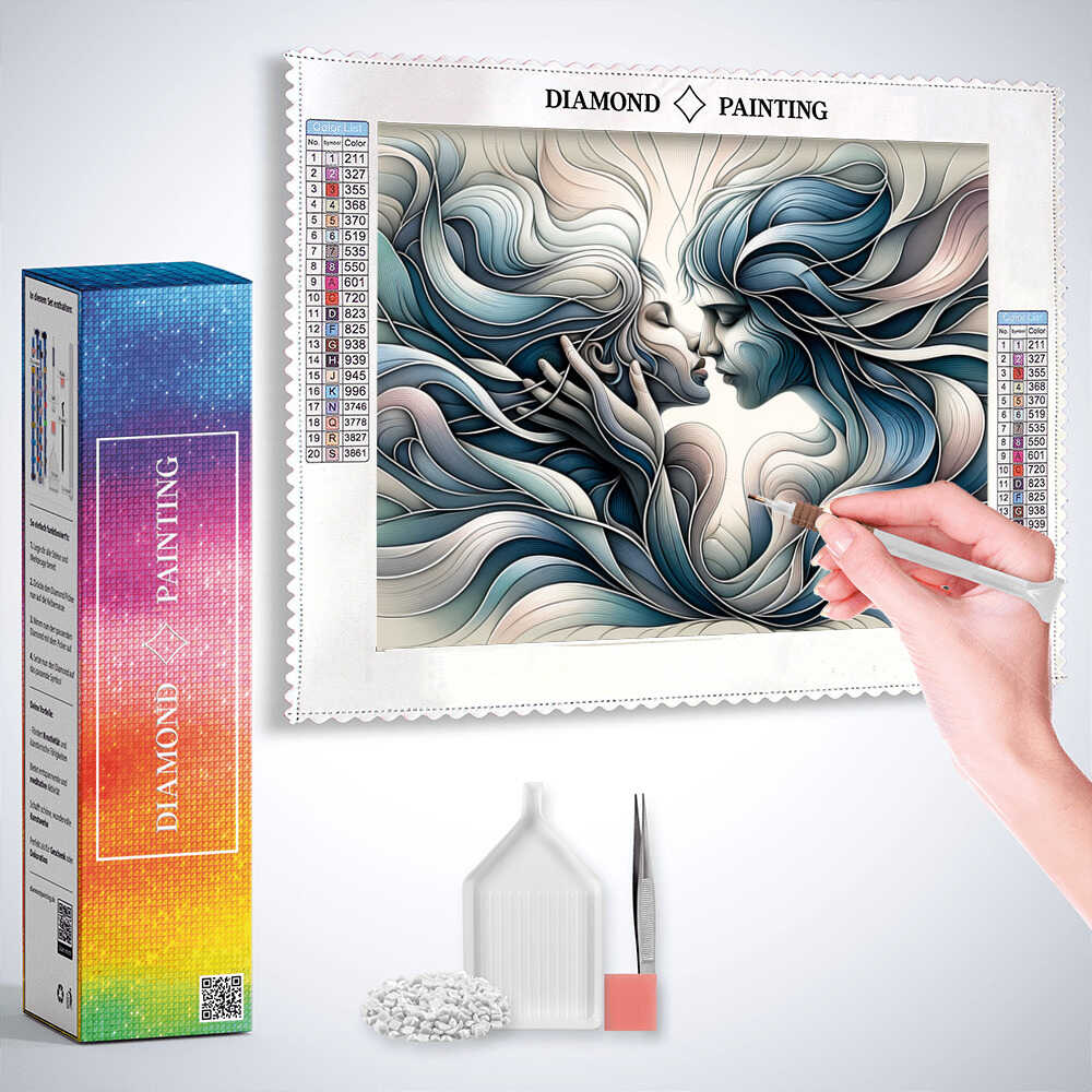 Diamond Painting - Küssendes Paar Fantasy