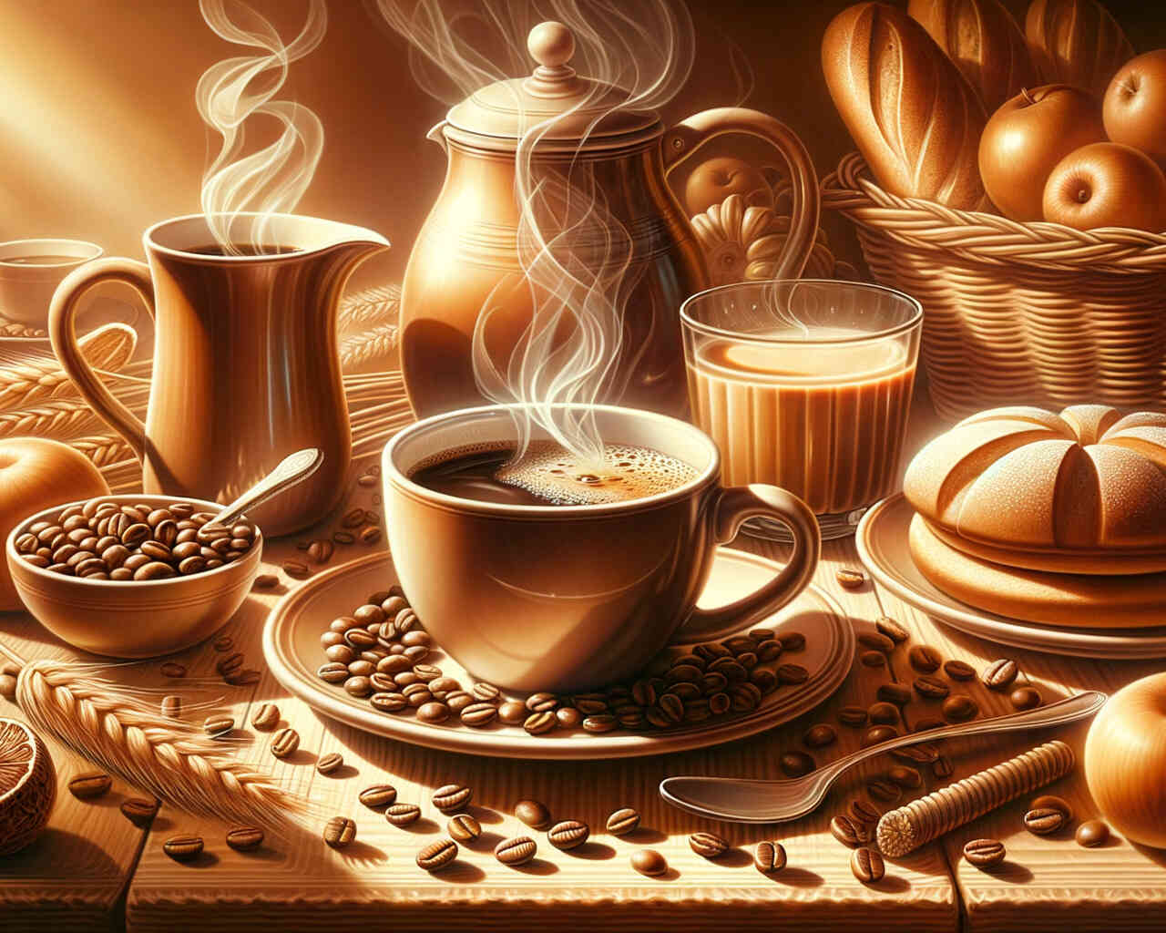 Diamond Painting - Kaffee zum Frühstück