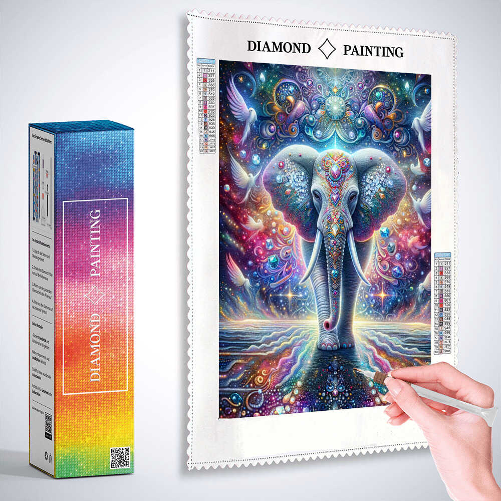 Diamond Painting - Musterelefant