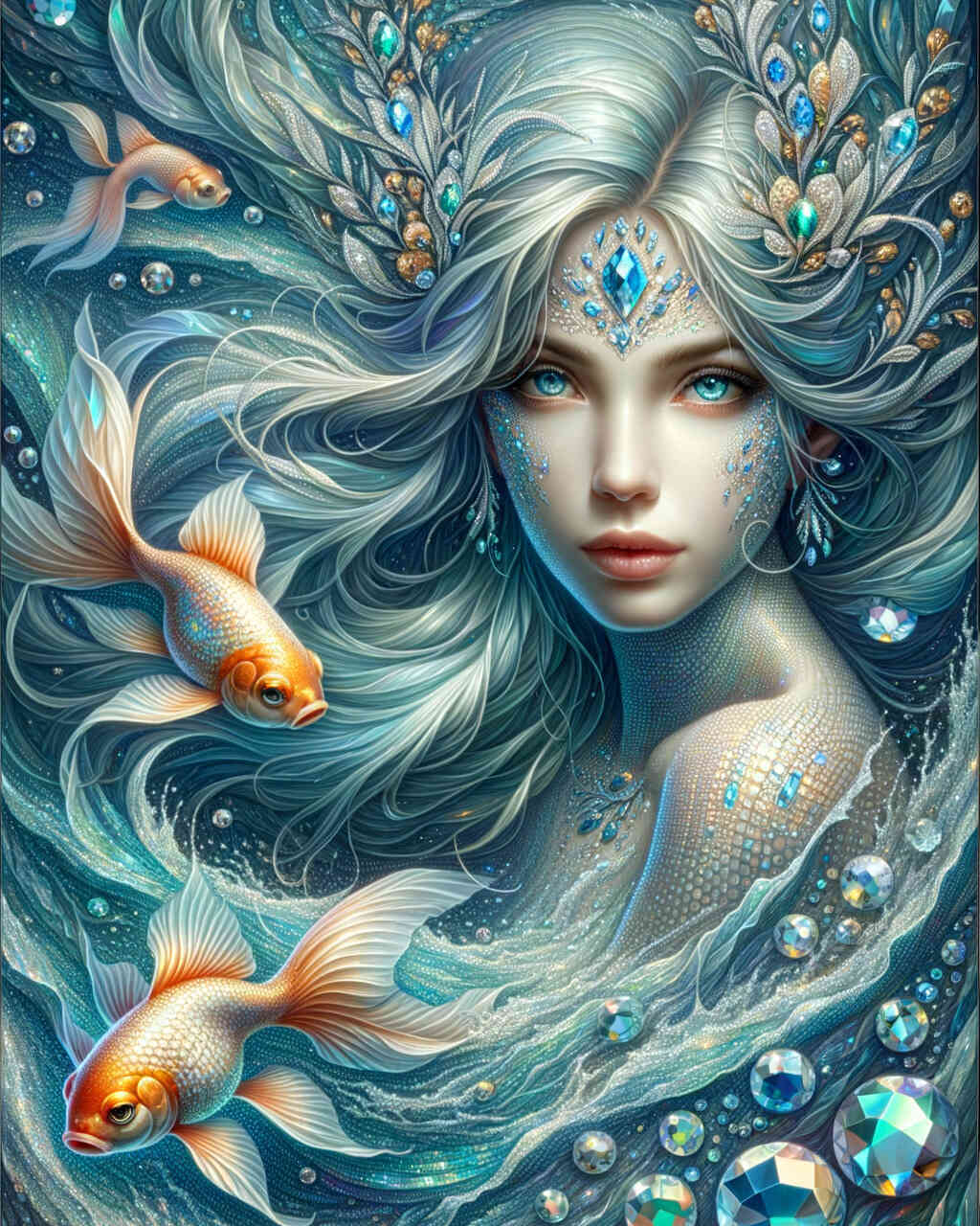 Diamond Painting - Wasser Frau